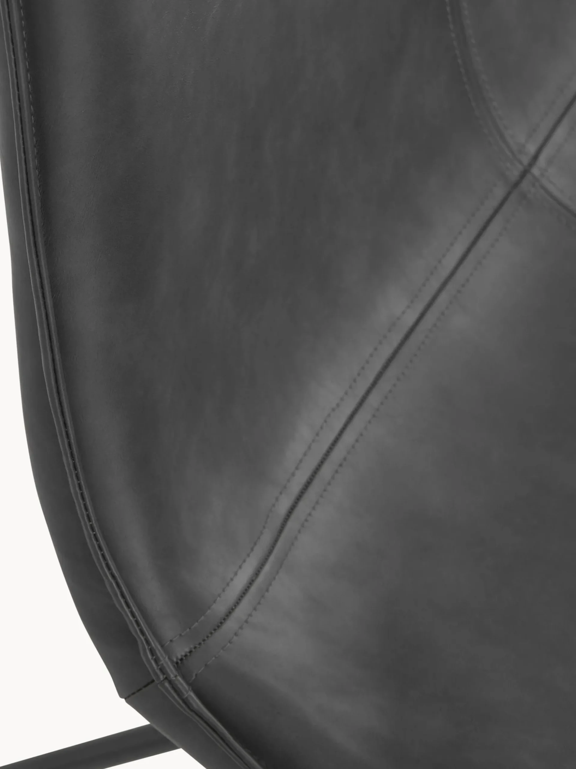 Poltrona lounge in similpelle Barrel