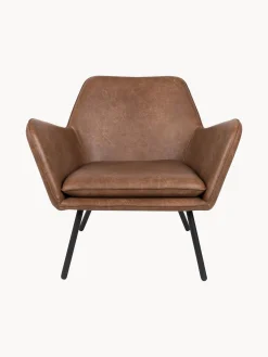 Poltrona lounge in similpelle Bon