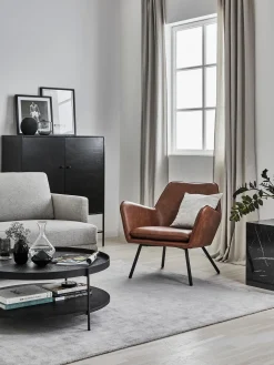 Poltrona lounge in similpelle Bon