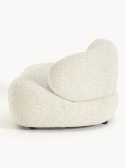 Poltrona lounge in teddy bouclé Alba
