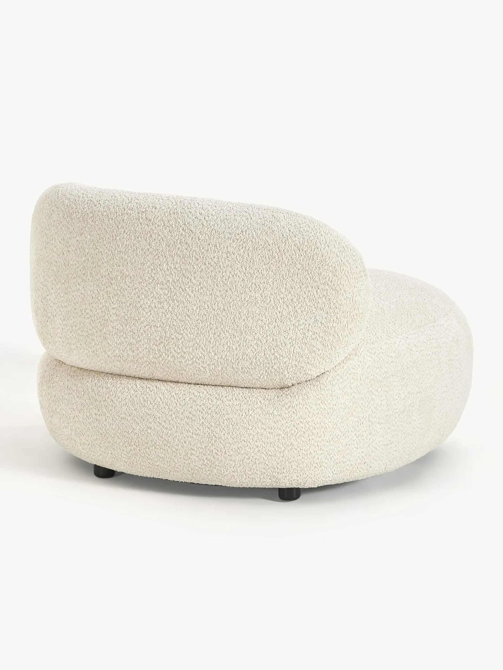 Poltrona lounge in teddy bouclé Alba
