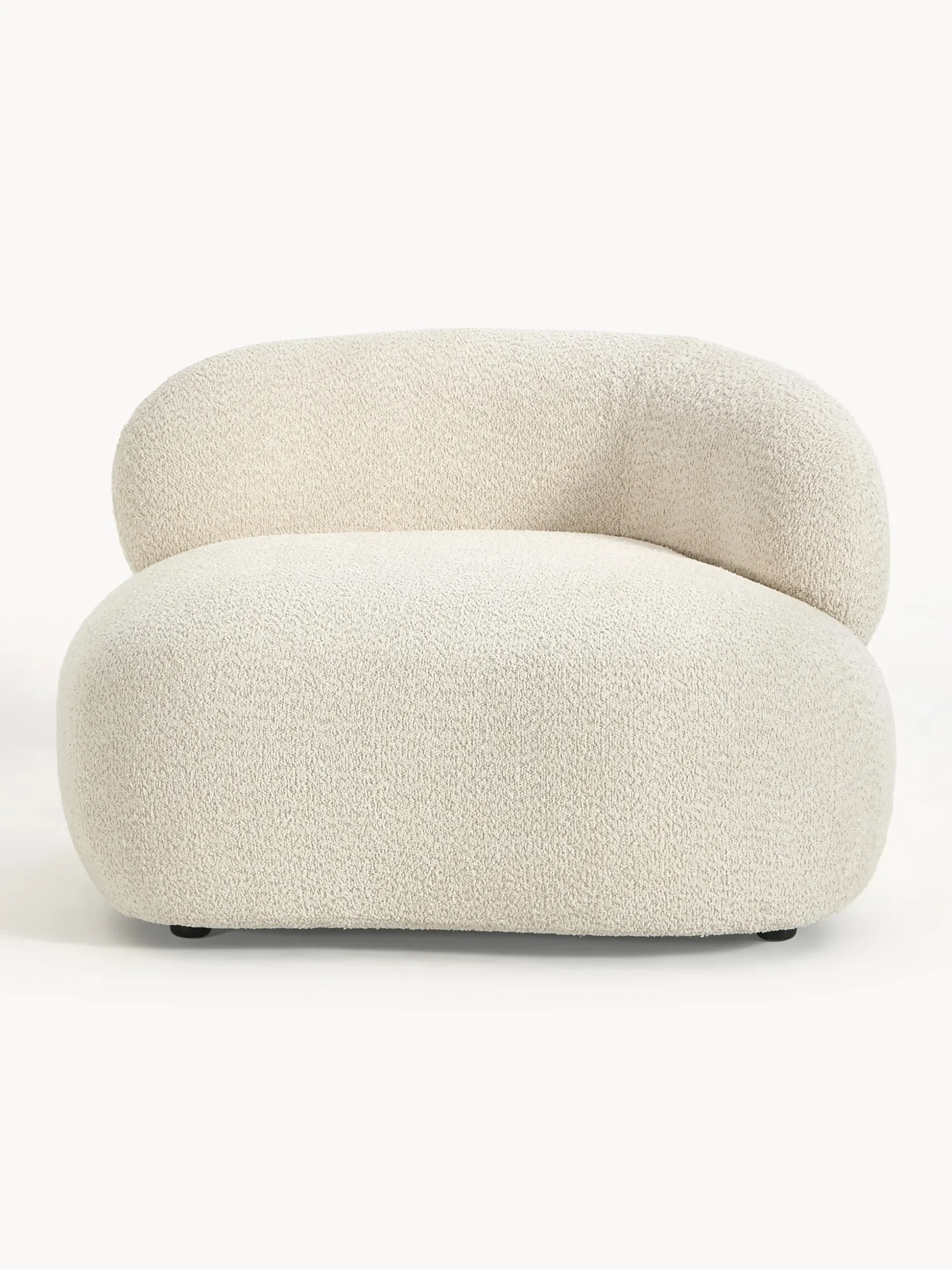 Poltrona lounge in teddy bouclé Alba