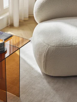Poltrona lounge in teddy Alba