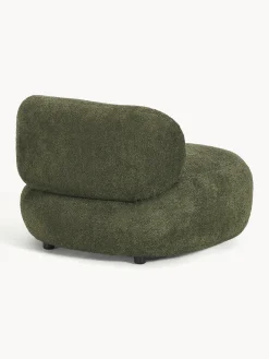Poltrona lounge in teddy bouclé Alba