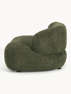 Poltrona lounge in teddy bouclé Alba
