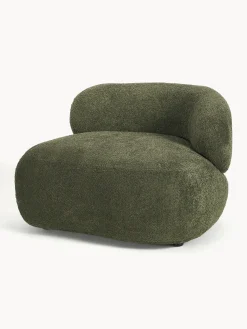 Poltrona lounge in teddy bouclé Alba