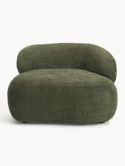 Poltrona lounge in teddy bouclé Alba