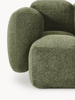 Poltrona lounge in teddy-bouclé Tayla