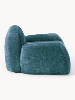 Poltrona lounge in teddy-bouclé Wolke