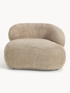 Poltrona lounge in teddy-bouclé Alba