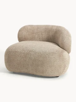 Poltrona lounge in teddy-bouclé Alba
