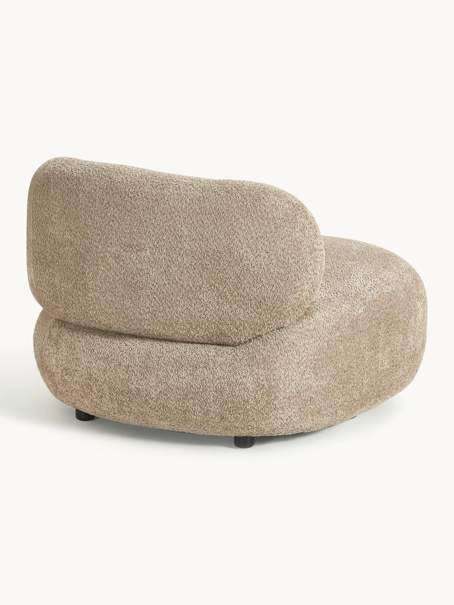 Poltrona lounge in teddy-bouclé Alba
