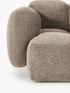 Poltrona lounge in teddy-bouclé Tayla
