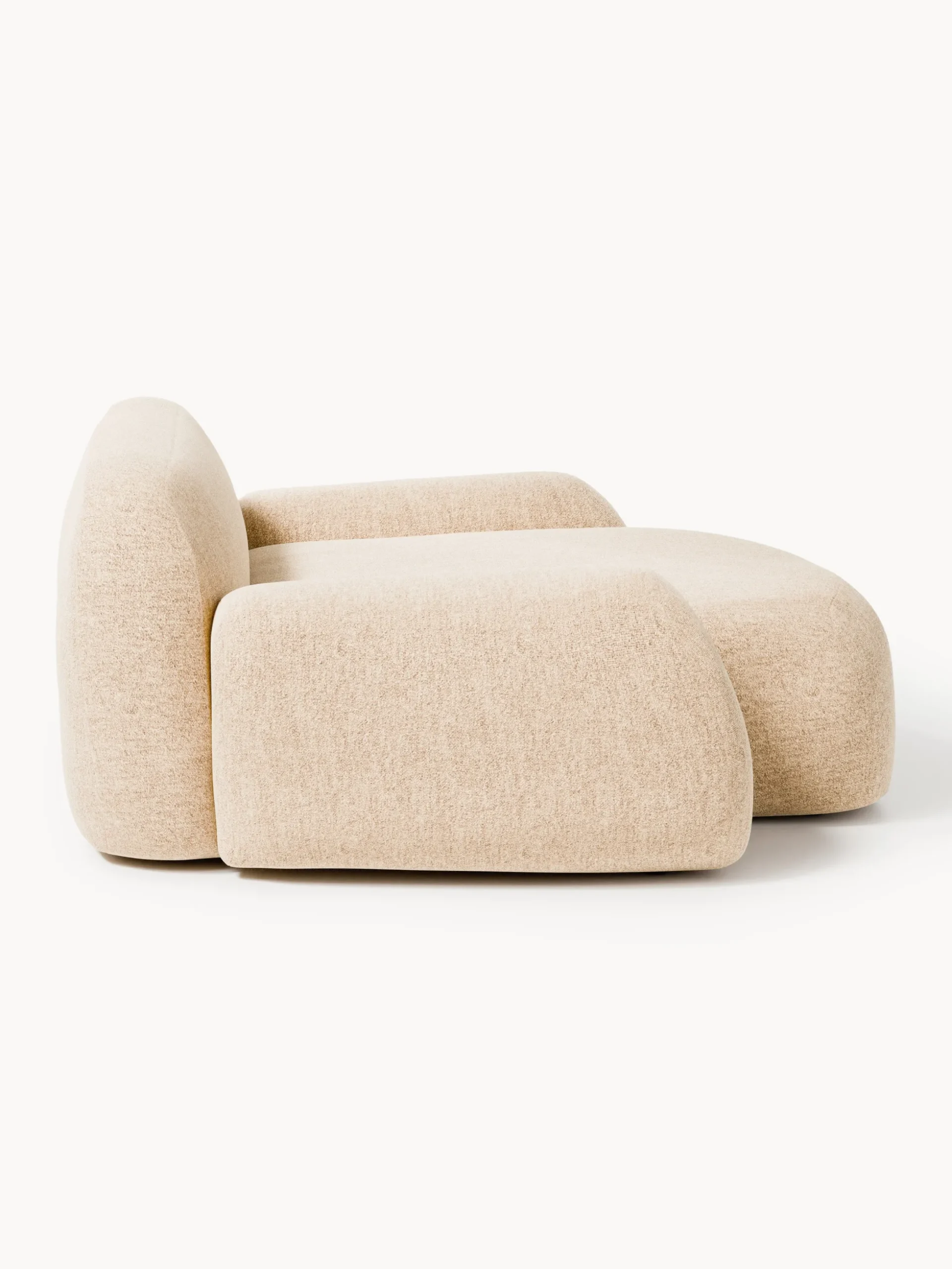 Poltrona lounge XL in bouclé Wolke