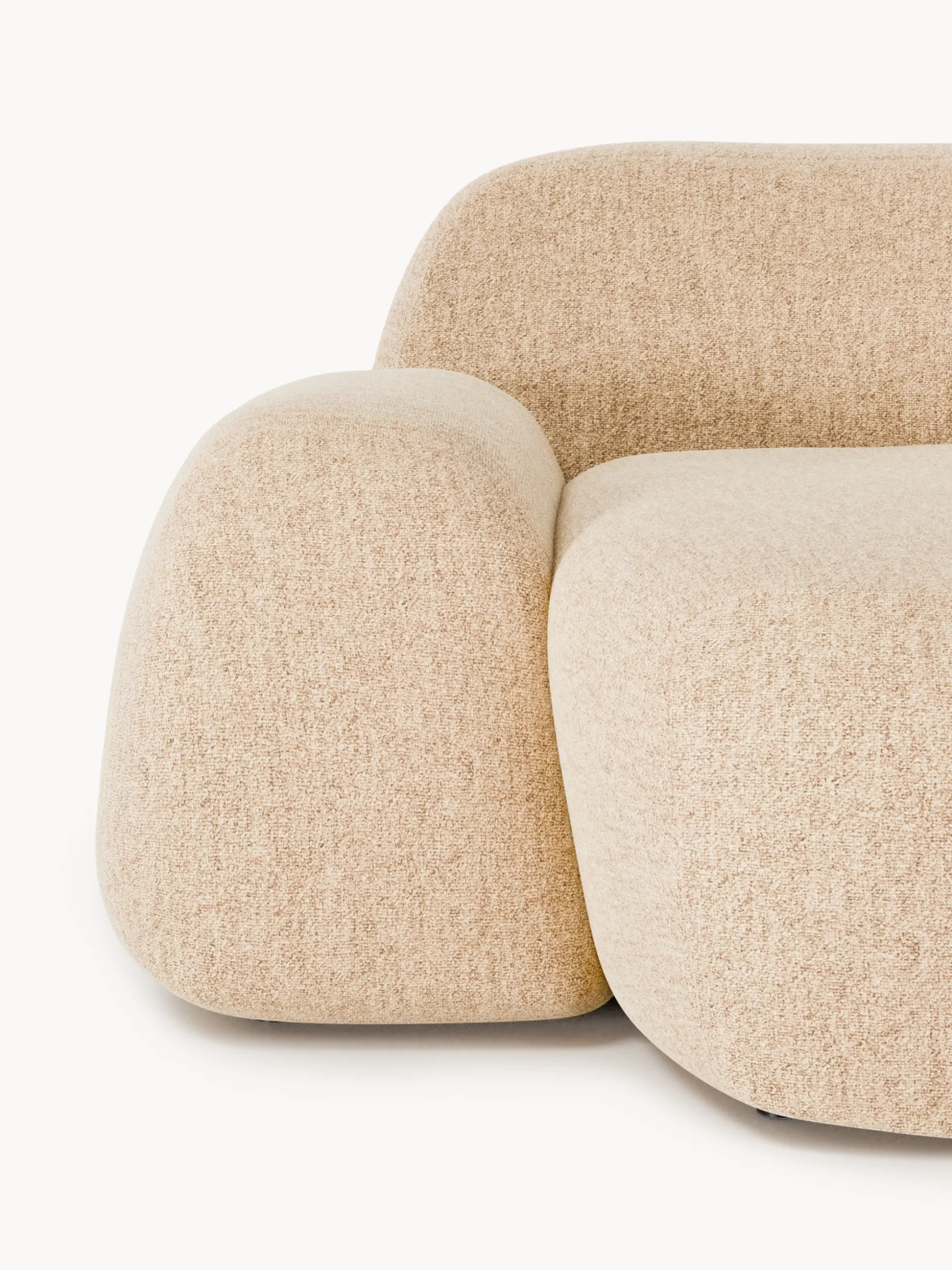 Poltrona lounge XL in bouclé Wolke