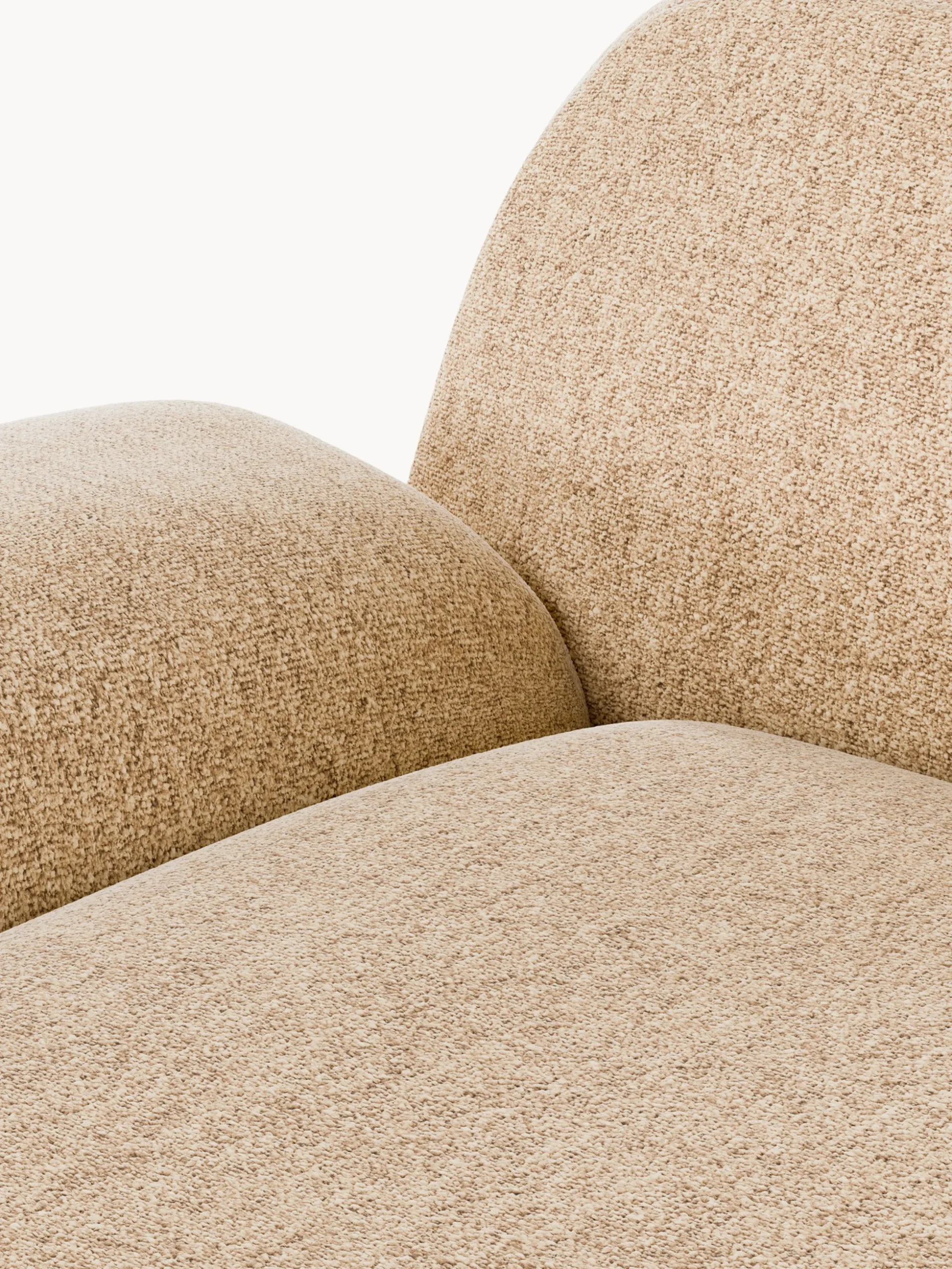 Poltrona lounge XL in bouclé Wolke