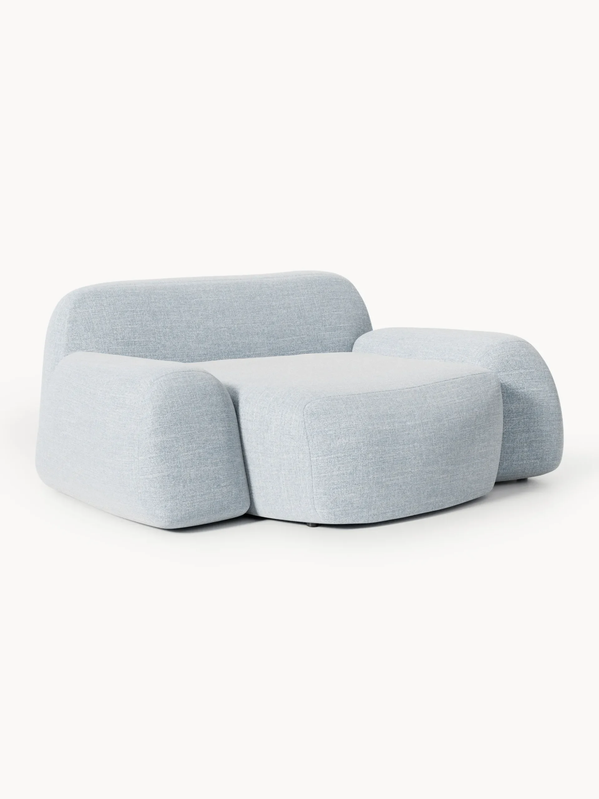Poltrona lounge XL in bouclé Wolke