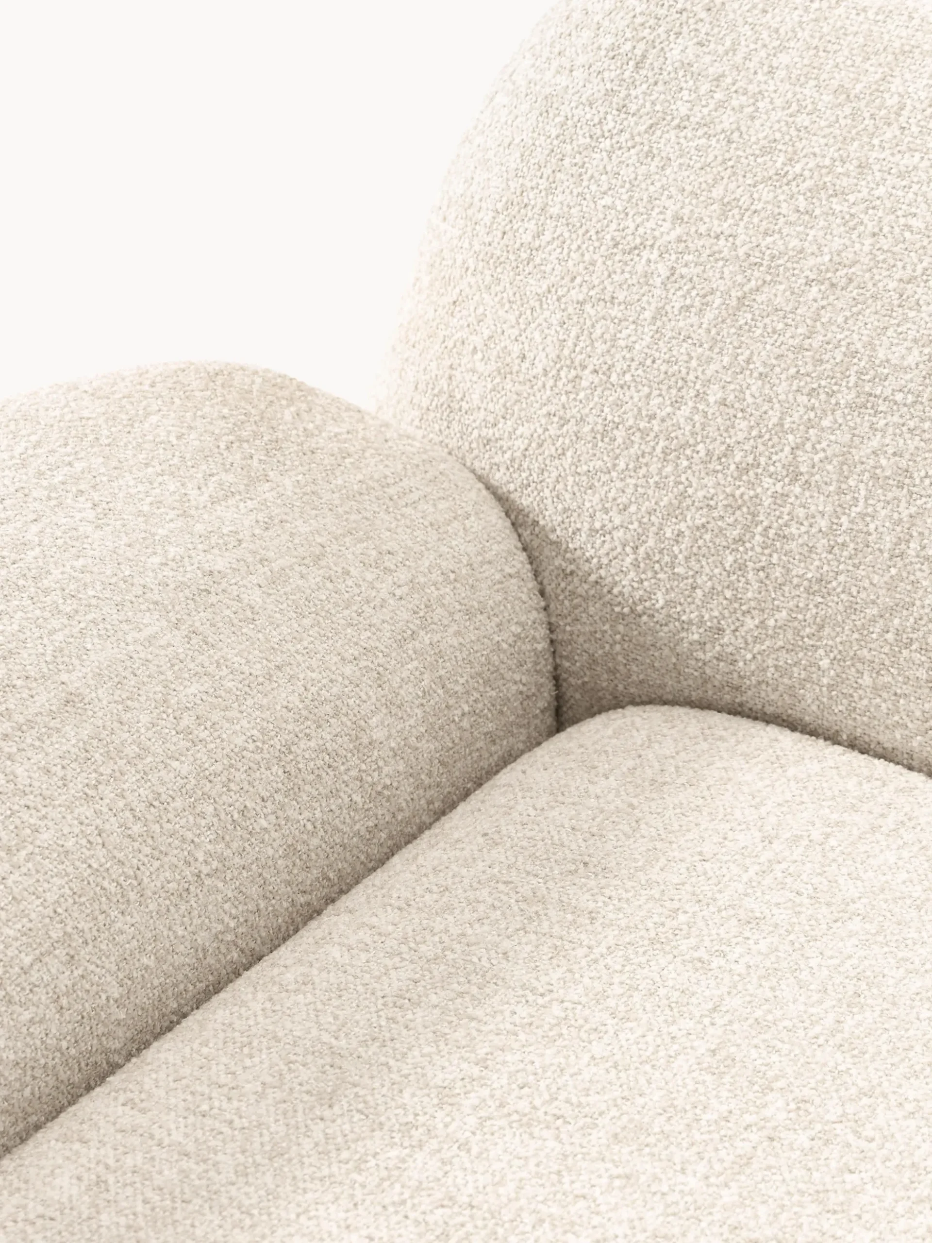 Poltrona lounge XL in bouclé Wolke