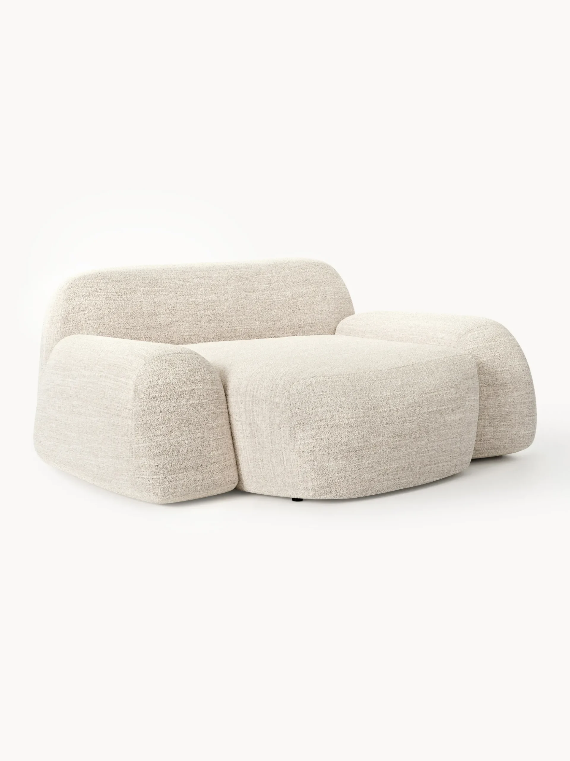 Poltrona lounge XL in bouclé Wolke