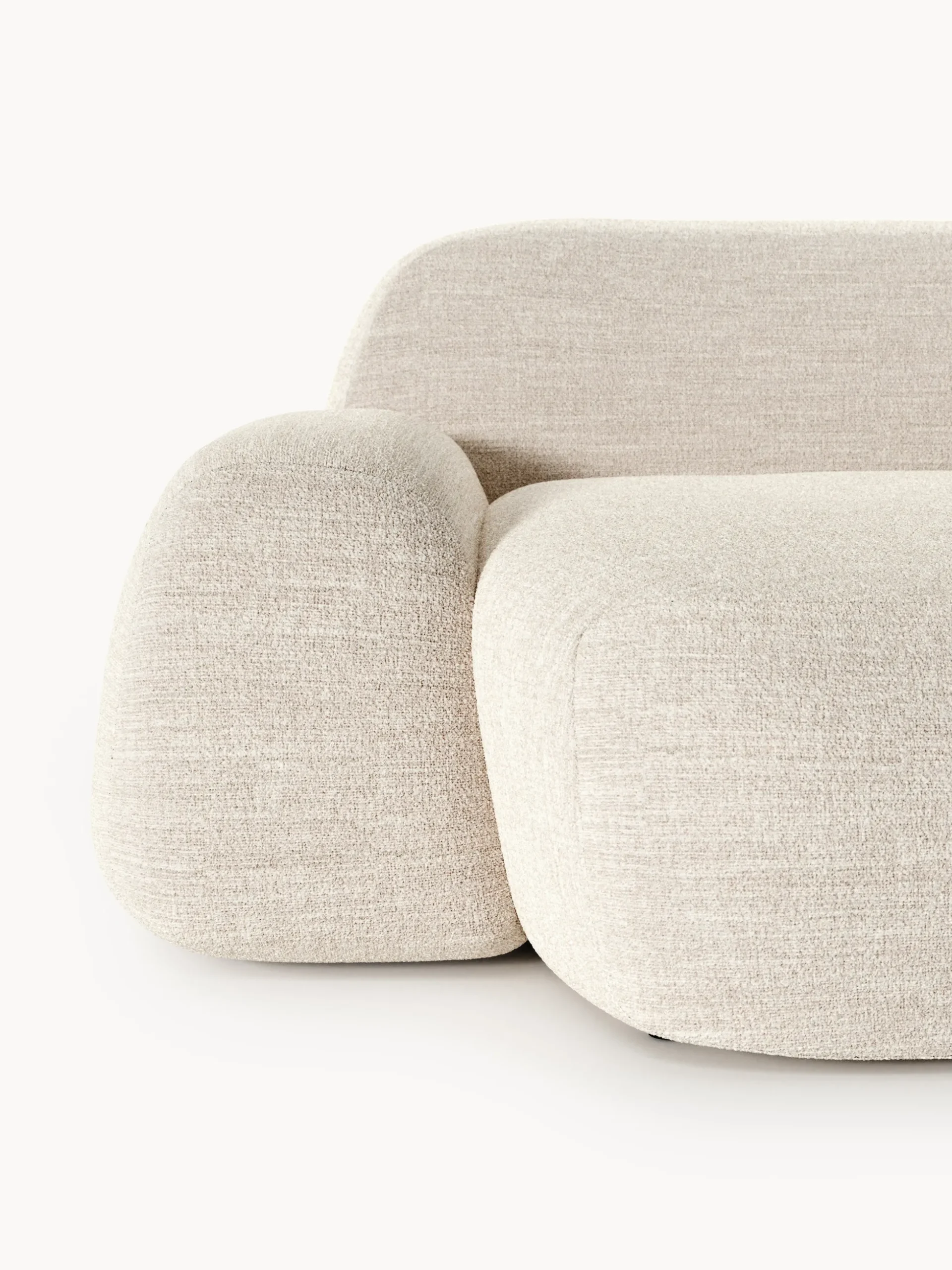 Poltrona lounge XL in bouclé Wolke