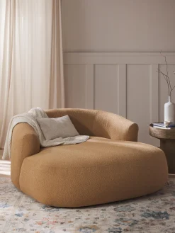 Poltrona lounge XL in bouclé Sofia