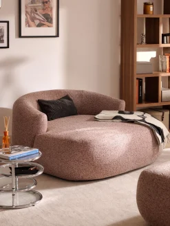 Poltrona lounge XL in bouclé Sofia