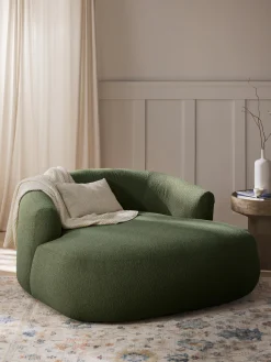 Poltrona lounge XL in bouclé Sofia