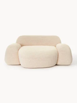 Poltrona lounge XL in bouclé Wolke