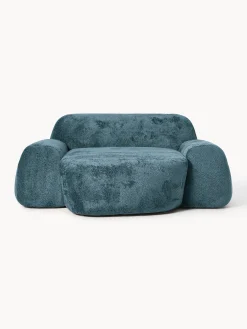 Poltrona lounge XL in teddy bouclé Wolke