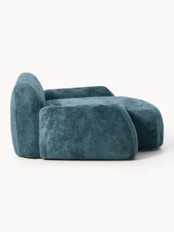 Poltrona lounge XL in teddy bouclé Wolke