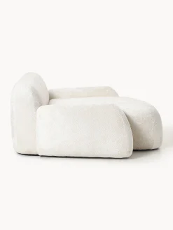 Poltrona lounge XL in teddy bouclé Wolke