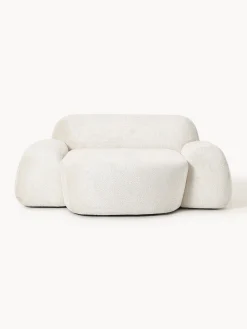 Poltrona lounge XL in teddy bouclé Wolke