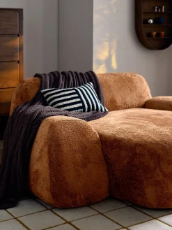 Poltrona lounge XL in teddy bouclé Wolke