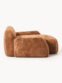 Poltrona lounge XL in teddy bouclé Wolke