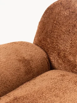 Poltrona lounge XL in teddy bouclé Wolke