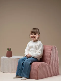 Poltrona per bambini in velluto a coste Cloud