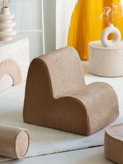 Poltrona per bambini in velluto a coste Cloud