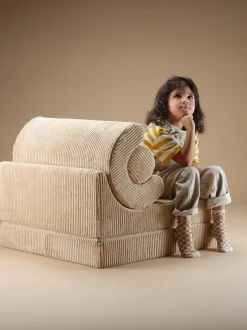 Poltrona pieghevole per bambini in teddy fatta a mano Flipster