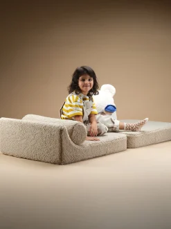 Poltrona pieghevole per bambini in velluto a coste fatta a mano Flipster