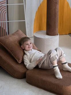 Poltrona pieghevole per bambini in velluto a coste Sugar