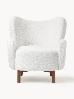 Poltrona Bergère in teddy Kalia