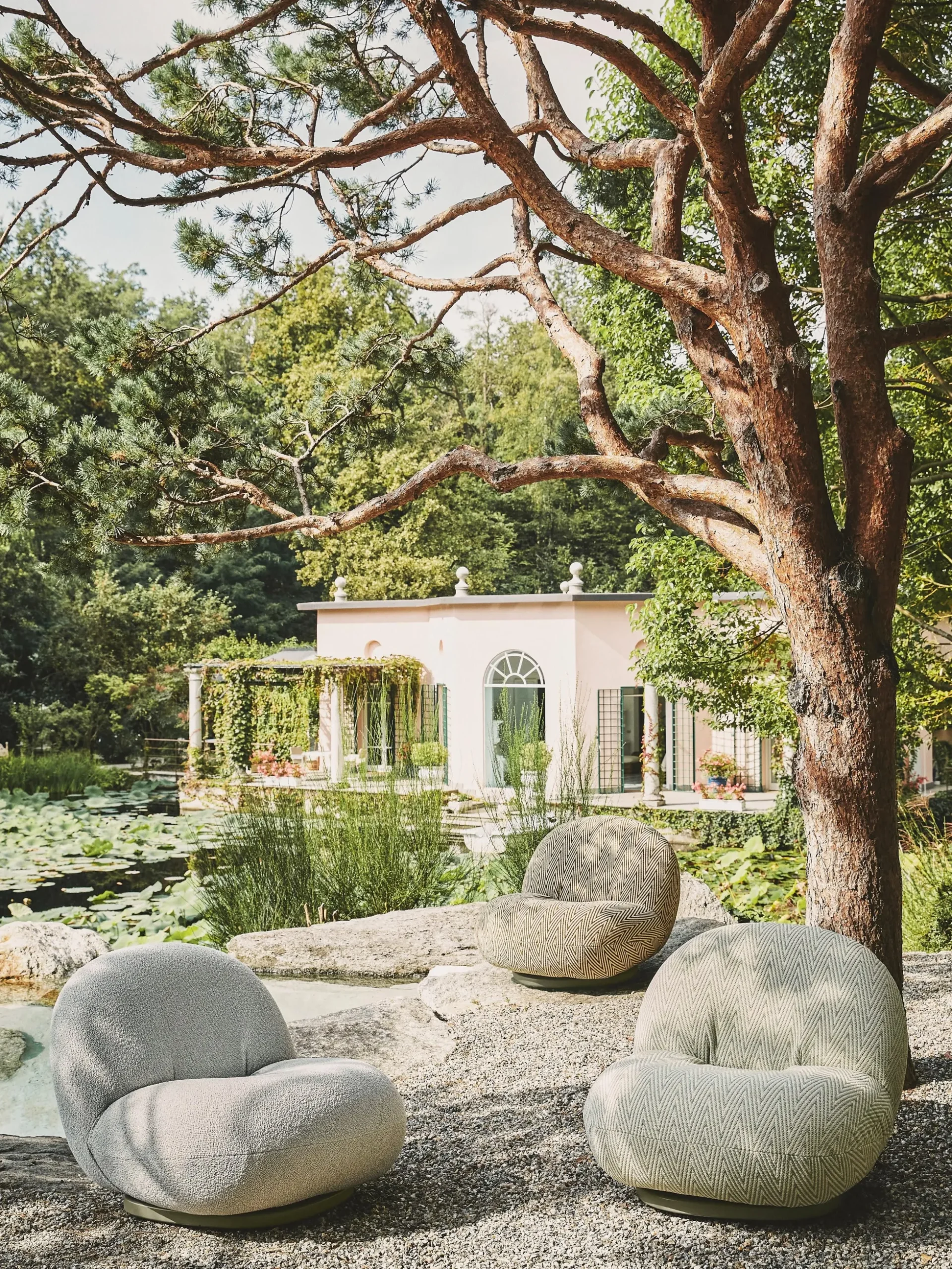 Poltrona da giardino girevole Pacha
