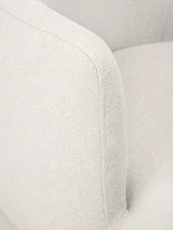 Poltrona di design in tessuto boucle Solomon