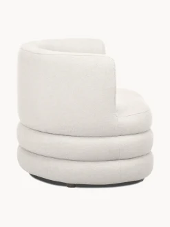 Poltrona di design in tessuto boucle Solomon