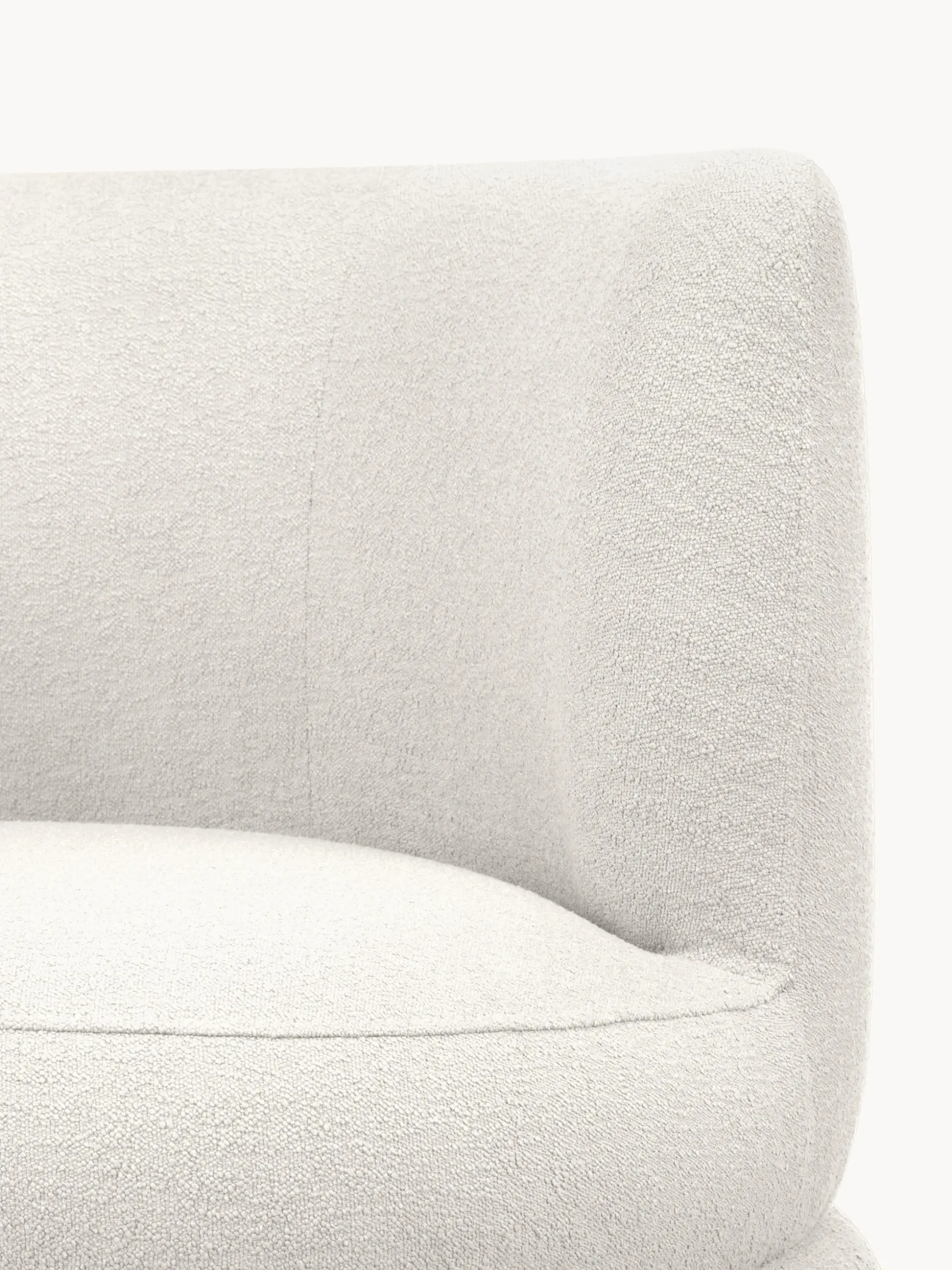 Poltrona di design in tessuto boucle Solomon