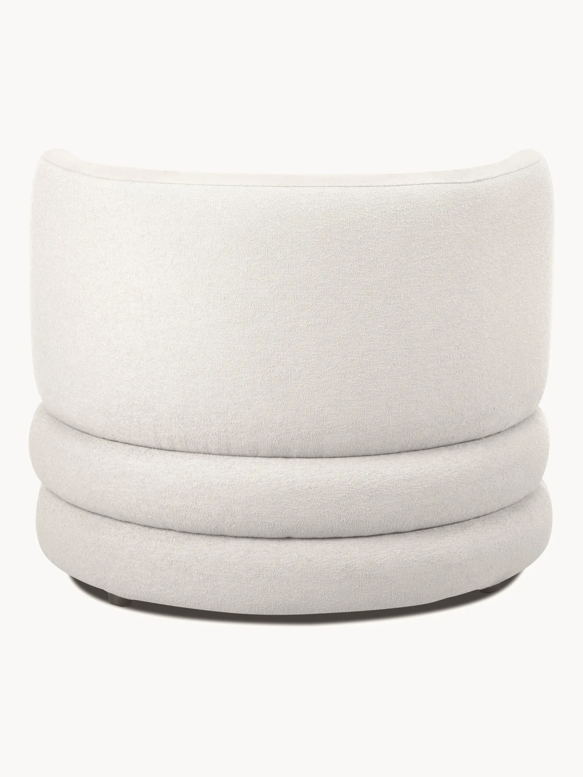 Poltrona di design in tessuto boucle Solomon