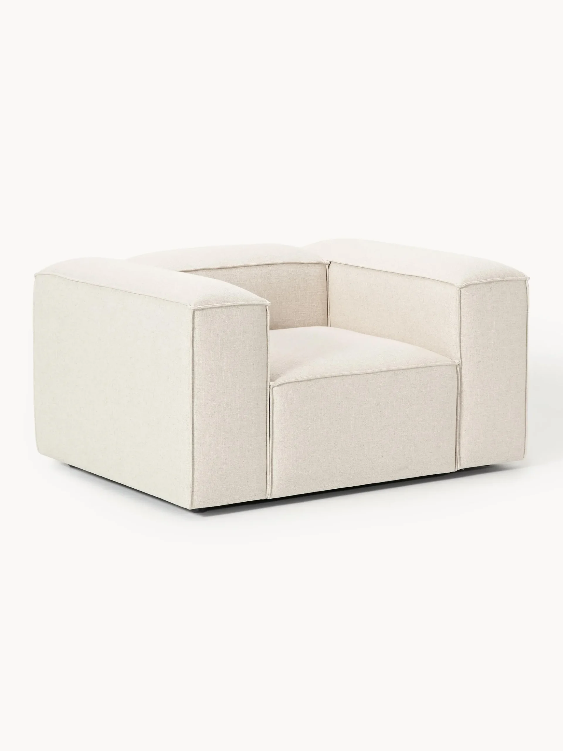 Poltrona in misto lino Lennon