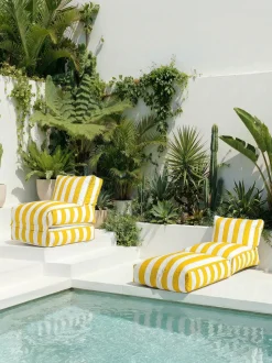 Poltrona letto da giardino reclinabile Twist Santorini