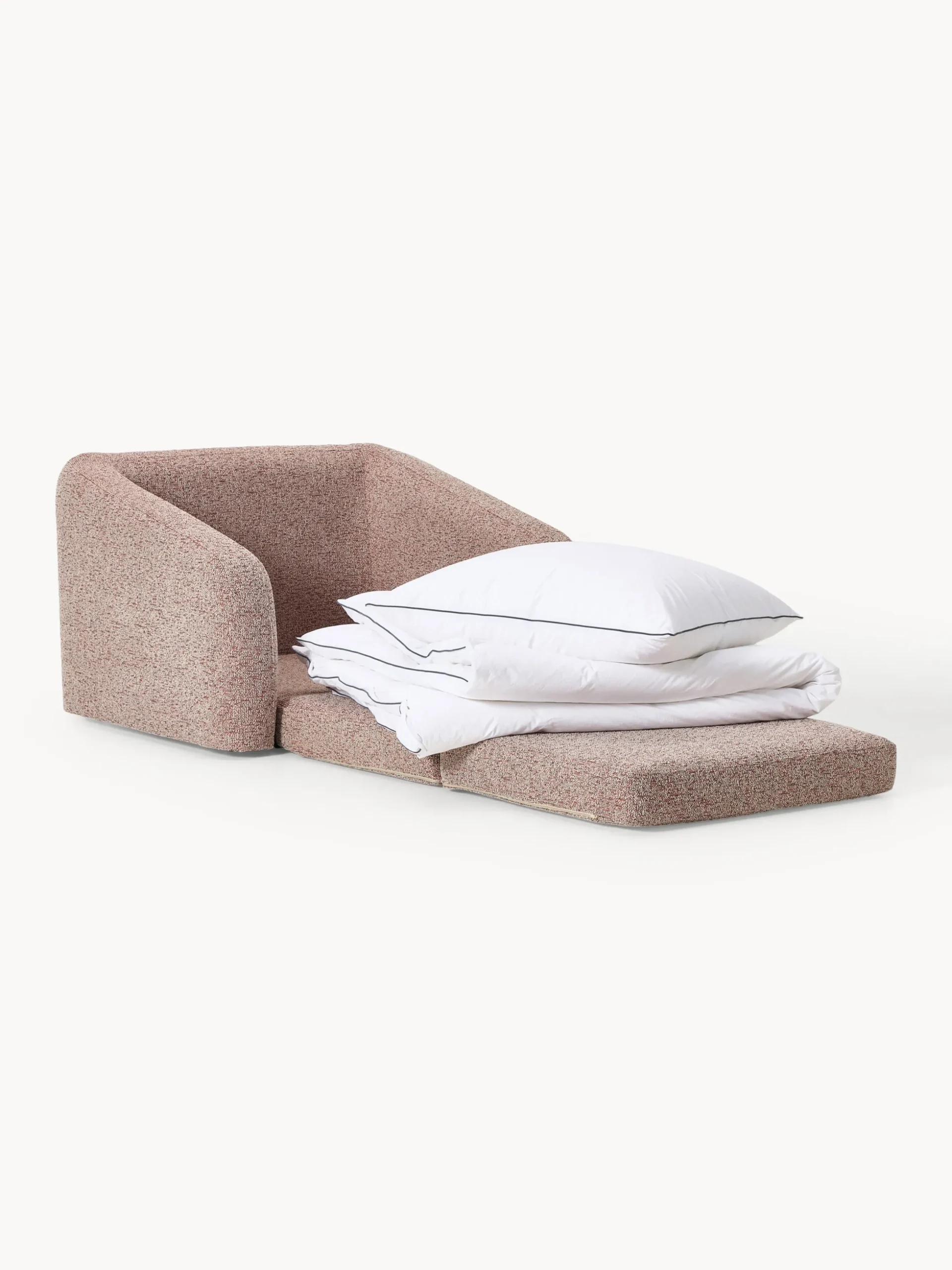 Poltrona letto in bouclé Eliot