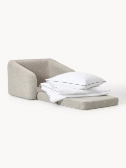 Poltrona letto in bouclé Eliot